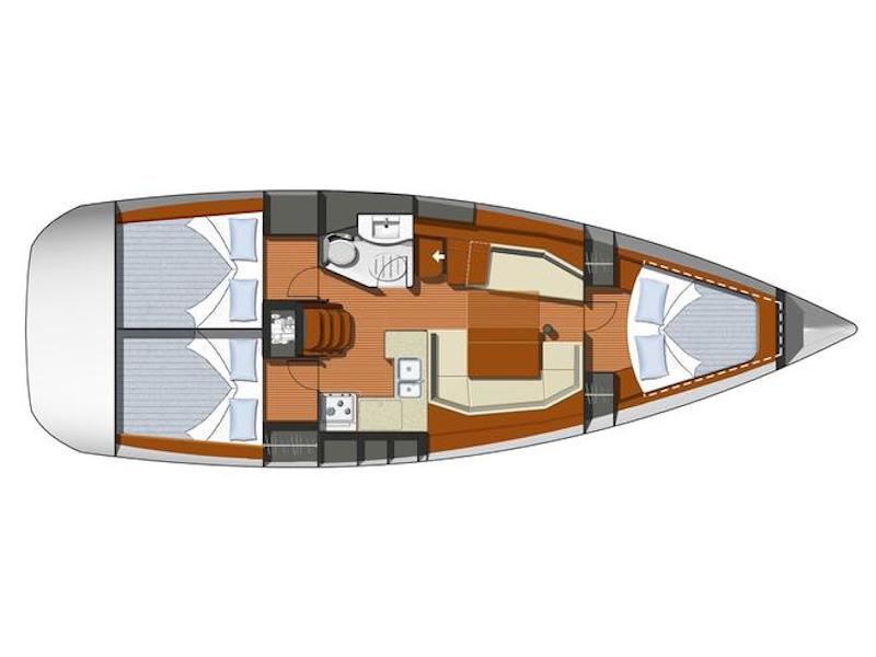 Book yachts online - sailboat - Sun Odyssey 39i - Bookie Too - rent