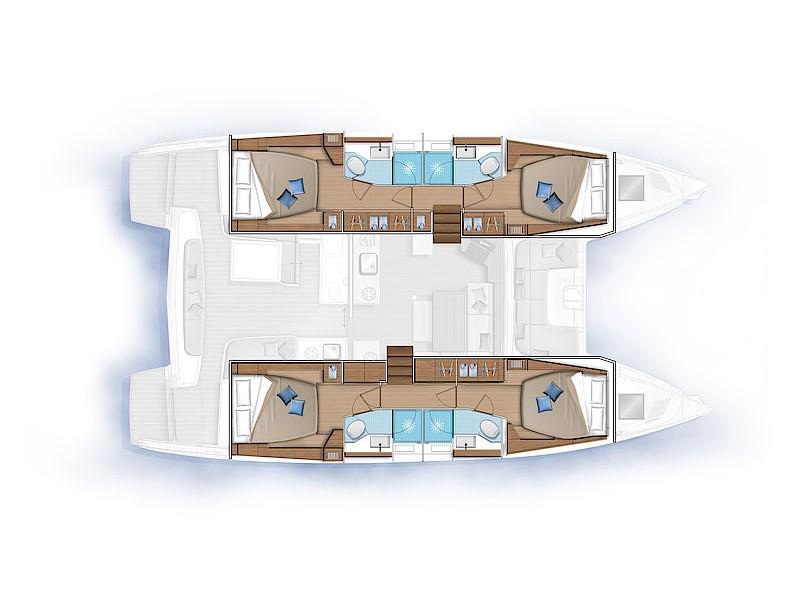 Book yachts online - catamaran - Lagoon 46 Amanaci - Amanaci - rent