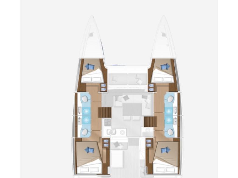 Book yachts online - catamaran - Lagoon 40 - SUNLIGHT - rent