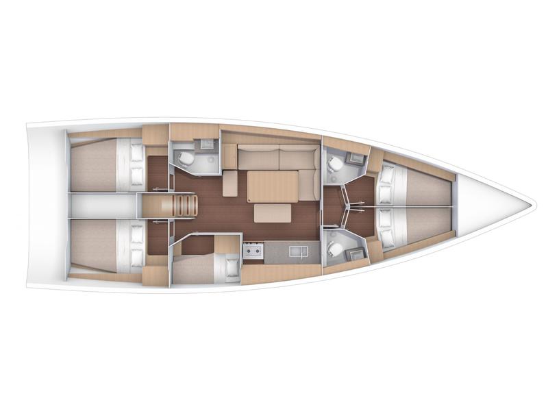 Book yachts online - sailboat - Dufour 460 - WILMA  - rent