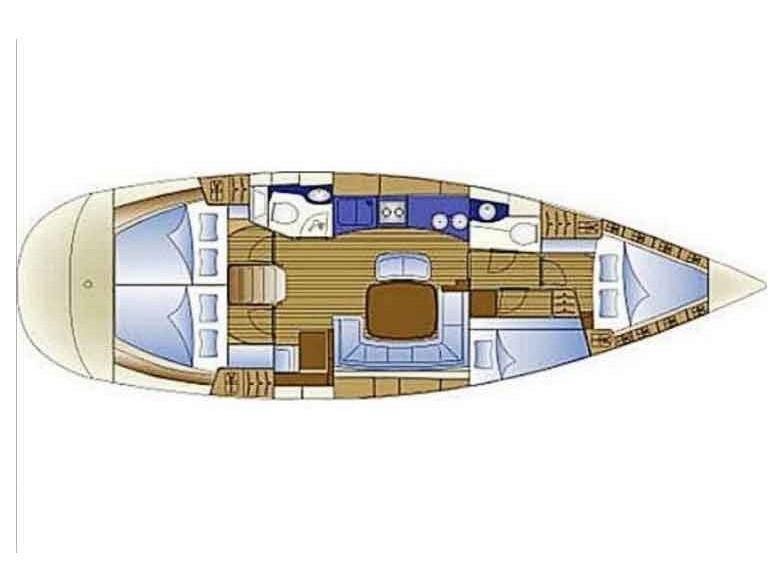 Book yachts online - sailboat - Bavaria 44 Cruiser - Sahbaz - rent