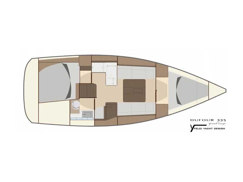 Book yachts online - sailboat - Dufour 335 Grand Large - Tara FB - rent