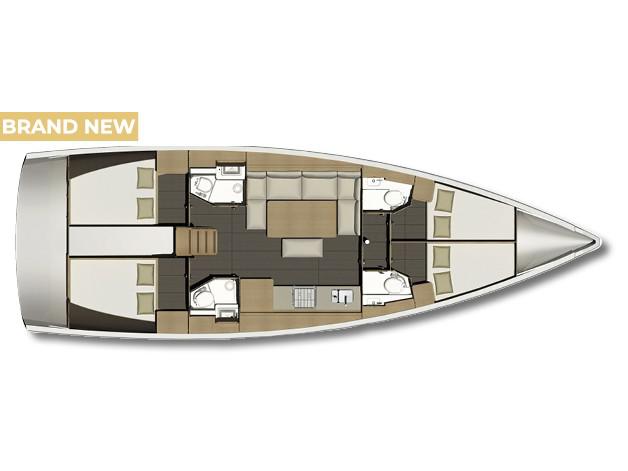 Book yachts online - sailboat - Dufour 460 Grand Large - Katajina AC/Gen - rent