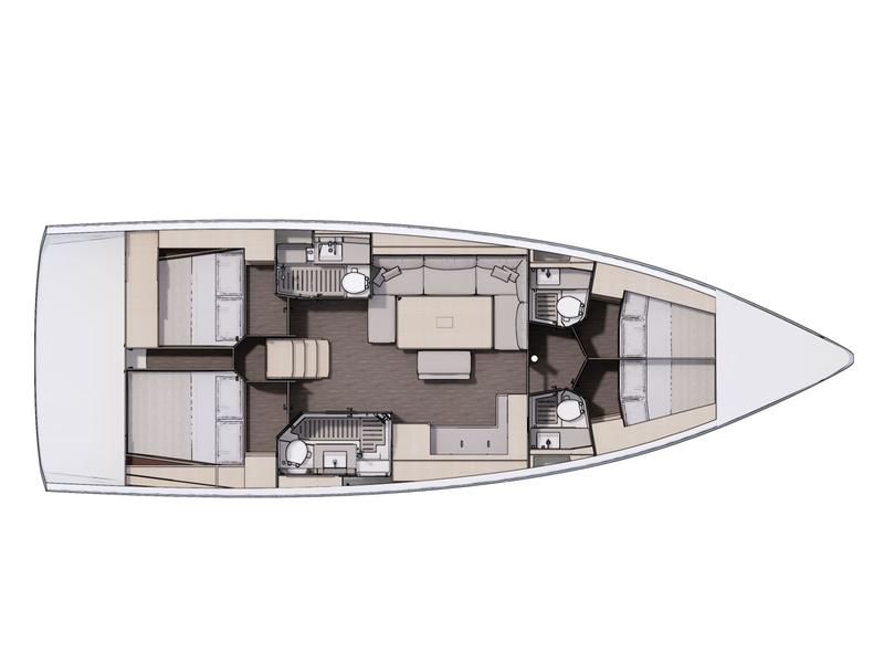 Book yachts online - sailboat - Dufour 470 Grand Large - no name (A/C &amp; gen) 4 - rent