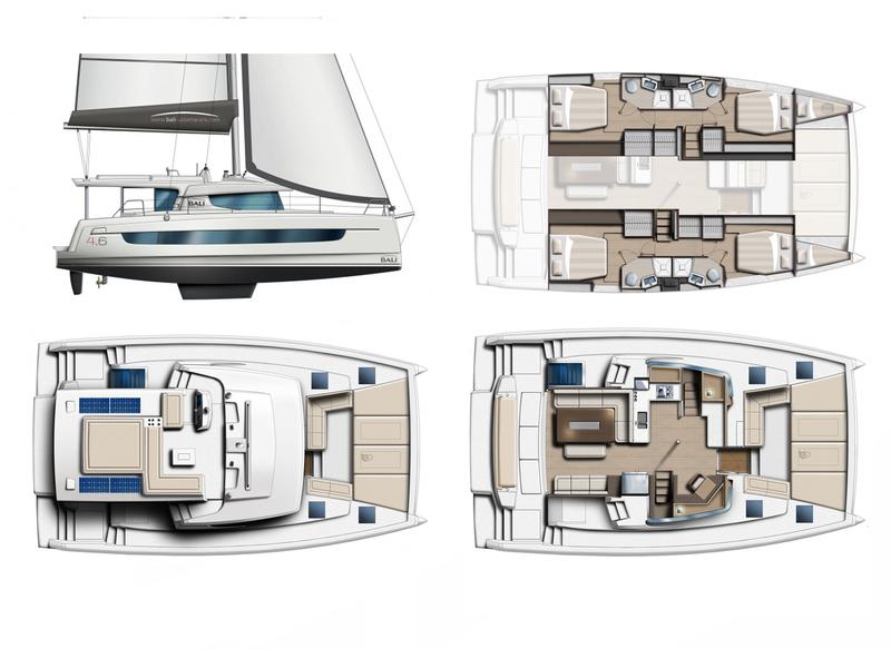 Book yachts online - catamaran - Bali 4.6 - Scorpio - rent