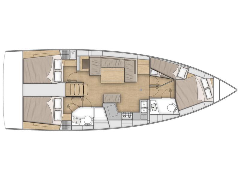 Book yachts online - sailboat - Oceanis 40.1 - Little Antonis - rent