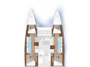 Book yachts online - catamaran - Lagoon 40 - Hayra - rent