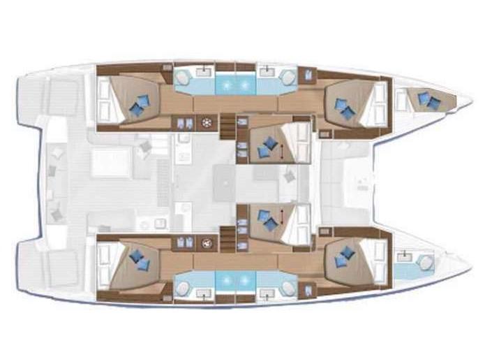Book yachts online - catamaran - Lagoon 50 - Alchera - rent