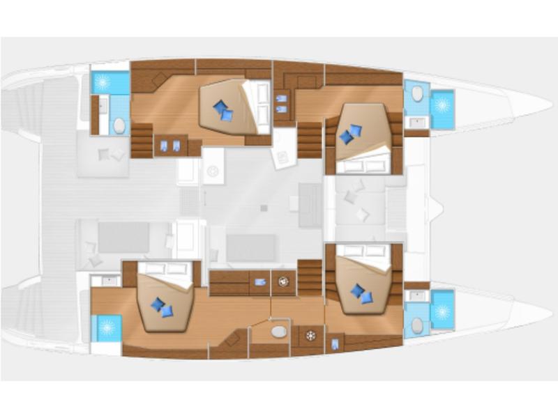 Book yachts online - catamaran - Lagoon 52 - Xena - rent