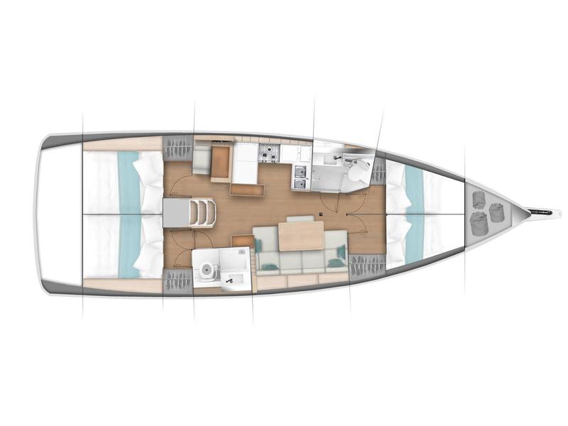 Book yachts online - sailboat - Sun Odyssey 440 - no name - rent