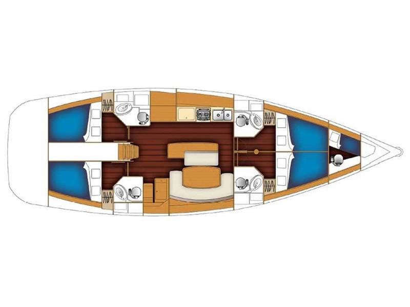 Book yachts online - sailboat - Cyclades 50 - Delfina - rent