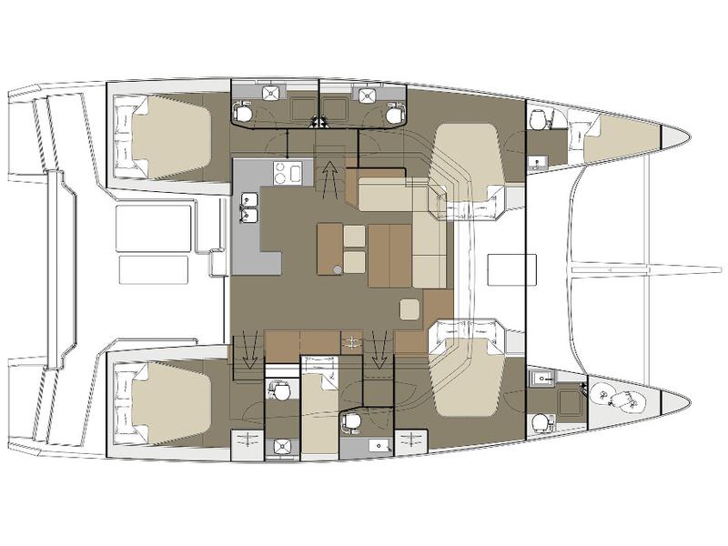 Book yachts online - catamaran - Dufour Catamaran 48 - Lu blu - rent