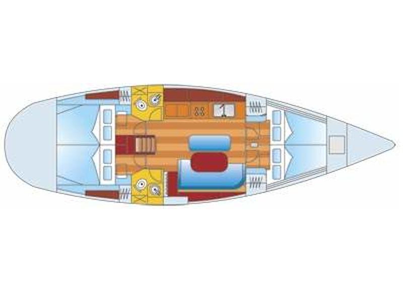 Book yachts online - sailboat - Oceanis 461 - Aida - rent