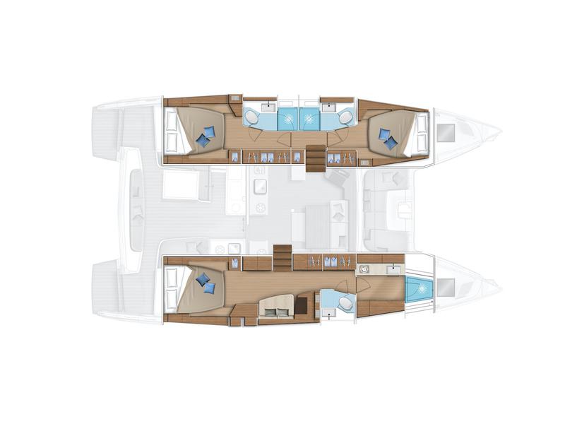 Book yachts online - catamaran - Lagoon 46 OW - BYC PARATY  - rent