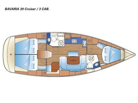 Book yachts online - sailboat - Bavaria 39 Cruiser - Torno Sabato - rent