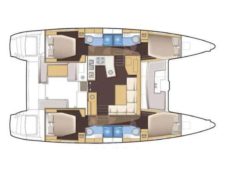 Book yachts online - catamaran - Lagoon 450 Flybridge - Magic Lagoon - rent