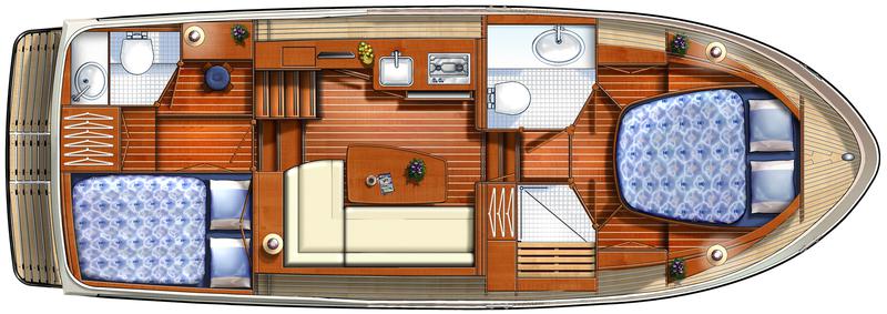 Book yachts online - motorboat - Linssen 30.9AC - VV/Linssen 290AC - rent