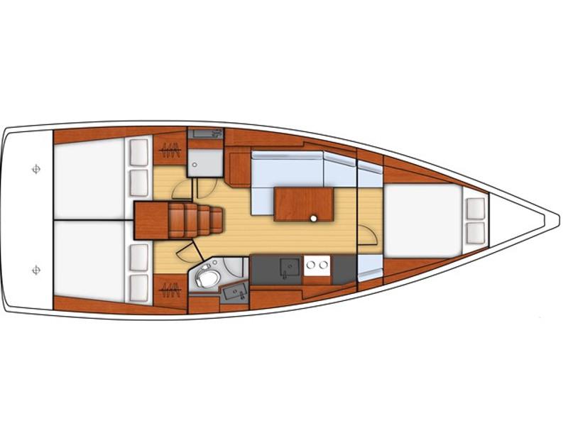 Book yachts online - sailboat - Oceanis 38 - Chiara - rent