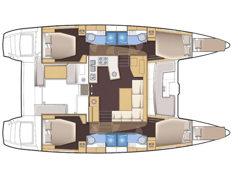Book yachts online - catamaran - Lagoon 450  F - BELO - rent