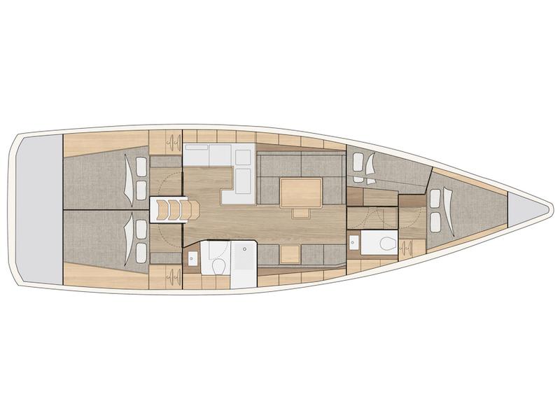 Book yachts online - sailboat - Salona 46 - GAIA - rent