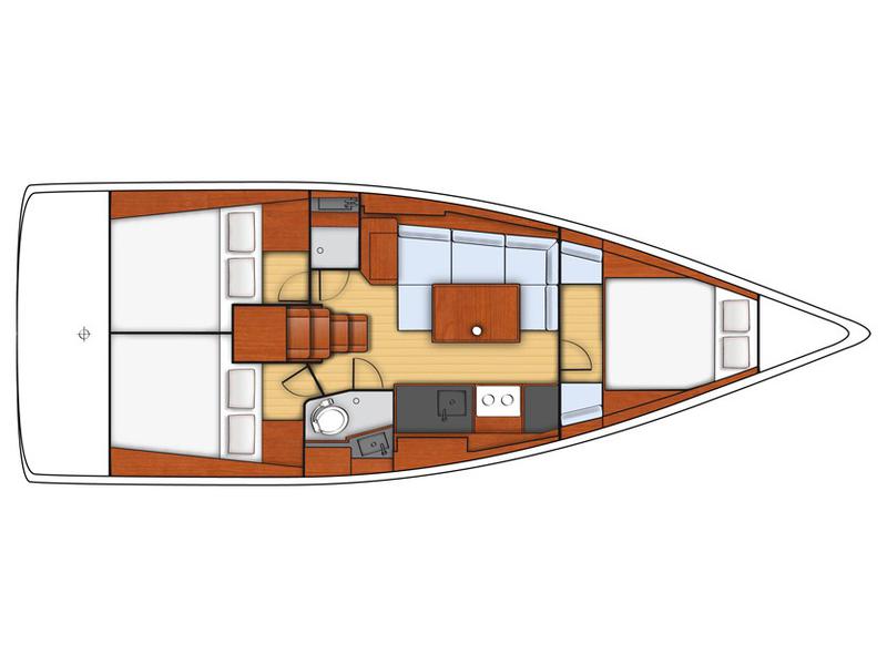 Book yachts online - sailboat - Oceanis 38 - KOS 38.4 - rent