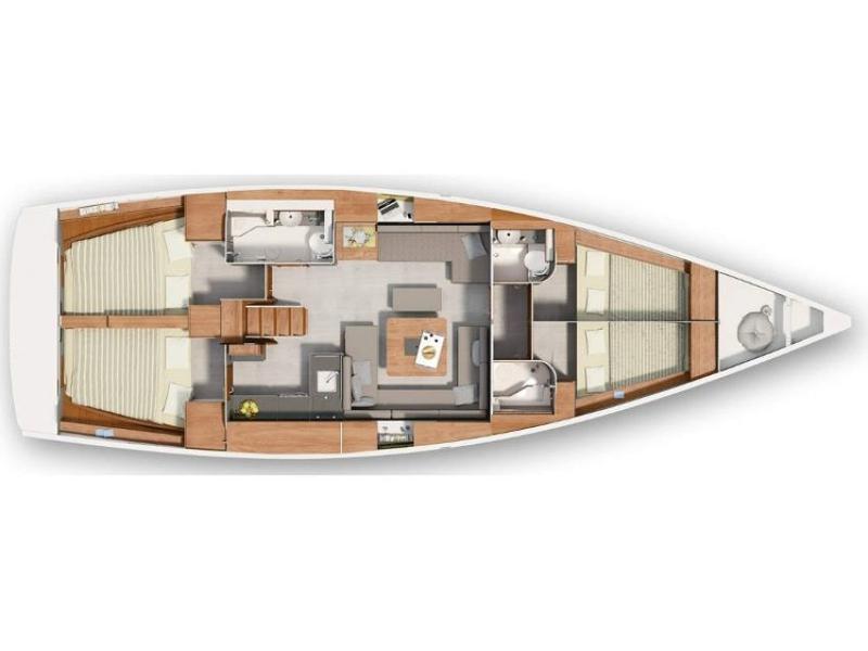 Book yachts online - sailboat - Hanse 455 - HANSE 455 (2017) - ATH - rent
