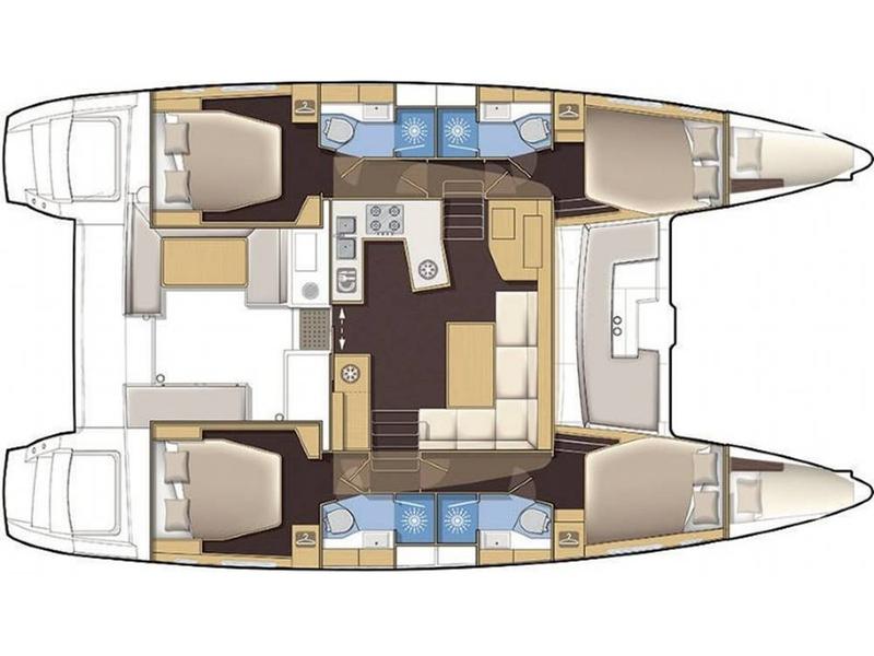 Book yachts online - catamaran - Lagoon 450  Fly - LAGOON 450 (2020) - ATH - rent