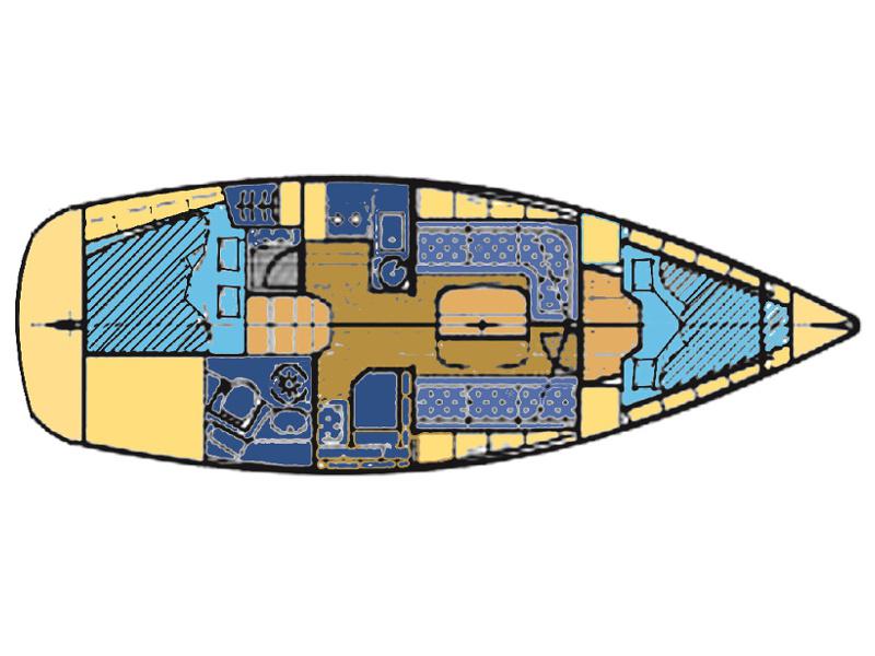 Book yachts online - sailboat - BAVARIA 33 C - MANDA - rent