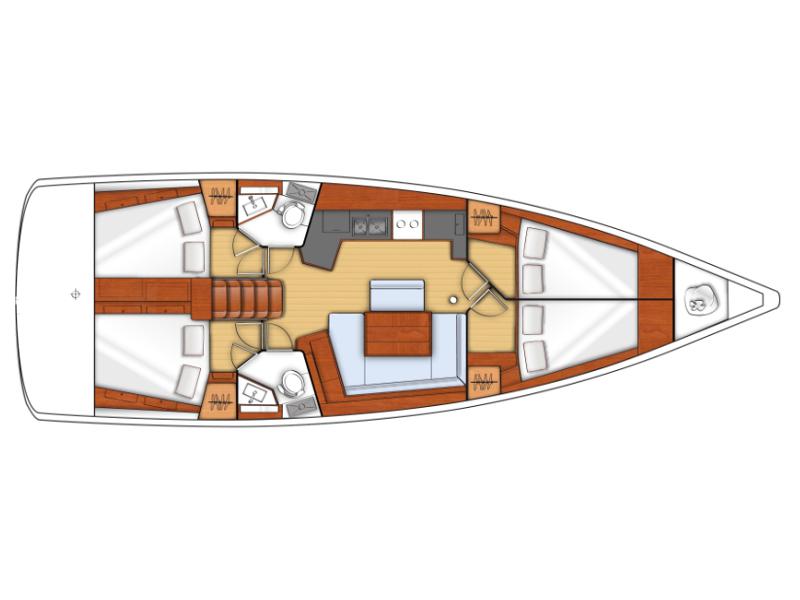 Book yachts online - sailboat - OCEANIS 45 BT - GOLDEN DREAMS - rent