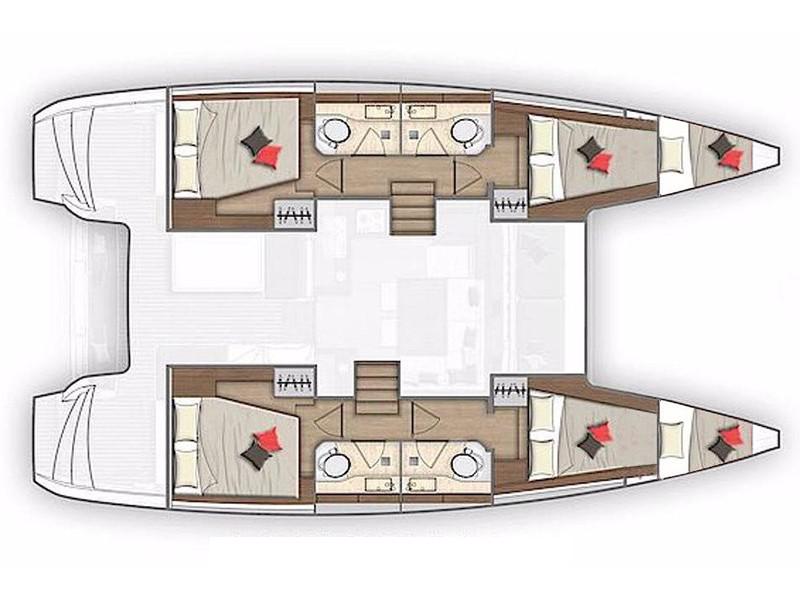 Book yachts online - catamaran - Lagoon 40 - Georgios - rent