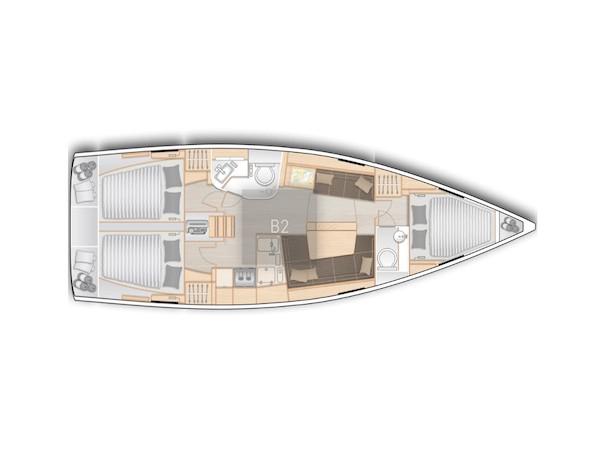 Book yachts online - sailboat - Hanse 388 - Orca - rent