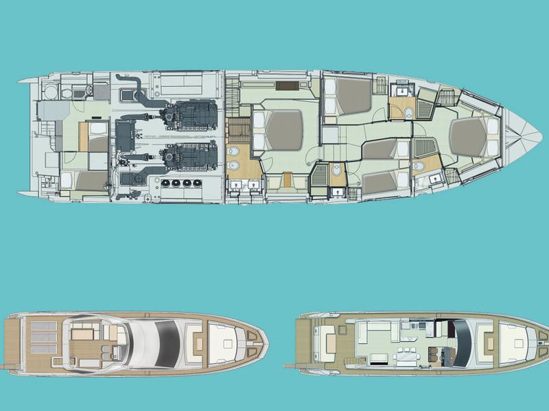 Book yachts online - motorboat - Azimut 72 Fly - Mineira - rent