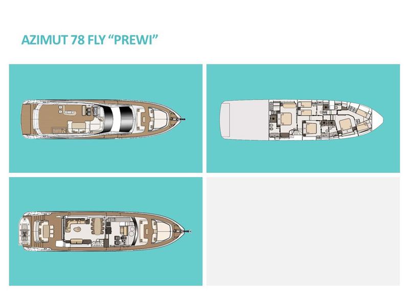 Book yachts online - motorboat - Azimut 78 Fly - PREWI - rent