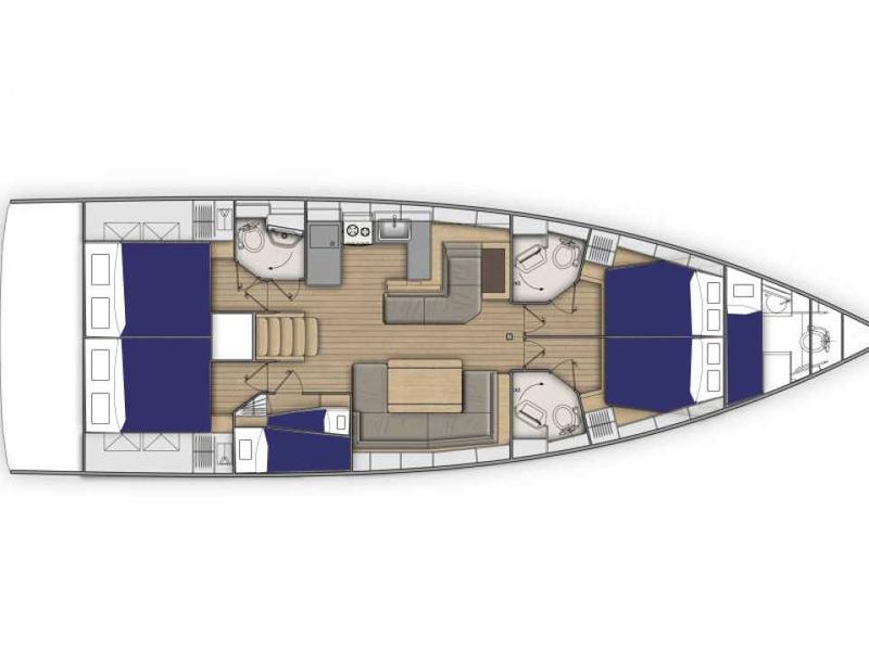Book yachts online - sailboat - Sunsail 51.1 - Sunsail 51.1 (0) - rent