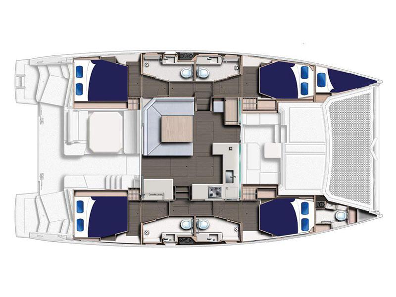Book yachts online - catamaran - Moorings 4500 - Moorings 4500 (0) - rent