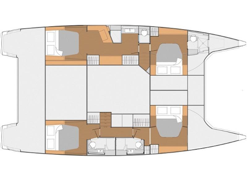 Book yachts online - catamaran - Fountaine pajot 50 - MARTINEA - rent
