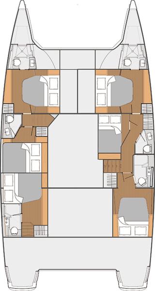 Book yachts online - catamaran - Saba 50 - Lamela (crewed) WEDNESDAY  - rent