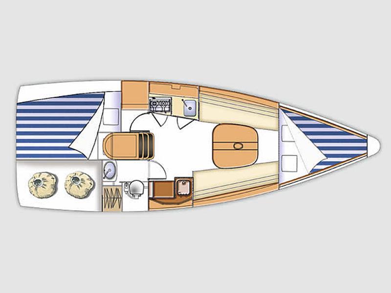 Book yachts online - sailboat - First 27.7 - Aljunina - rent
