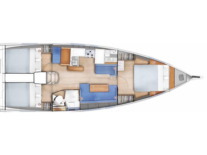 Book yachts online - sailboat - Sun Odyssey 410 - Tuatha de Artaios - rent