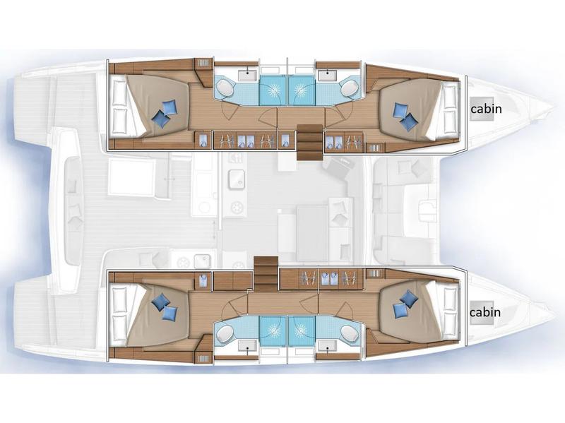 Book yachts online - catamaran - Lagoon 46  Premium A/C - Caribbean Princes - rent