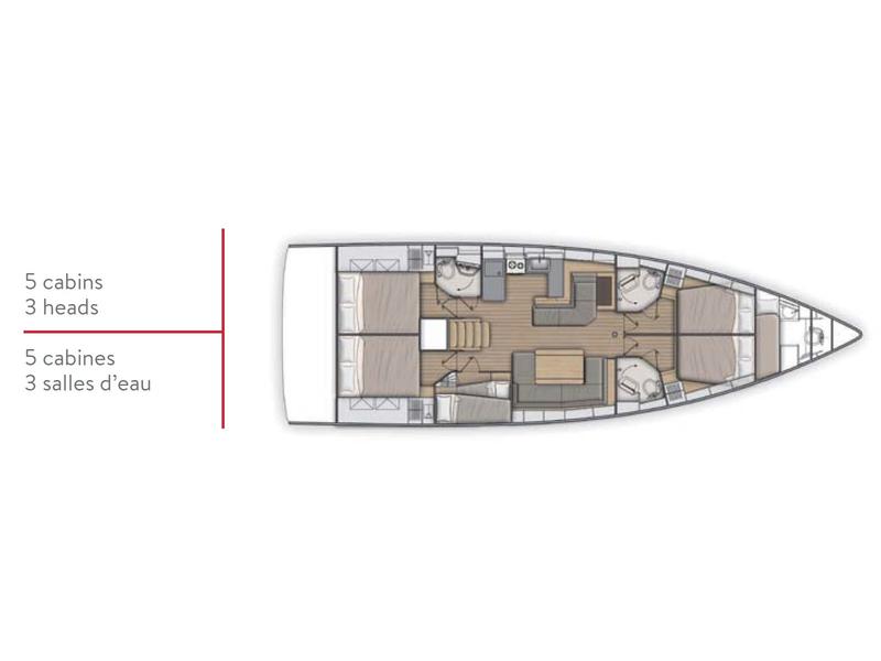 Book yachts online - sailboat - Oceanis 51.1 - Aloha - rent