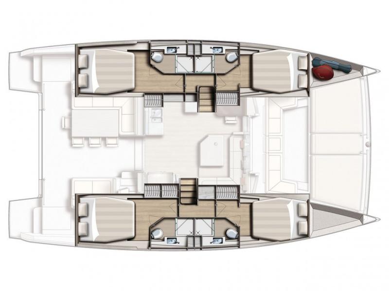 Book yachts online - catamaran - Bali 4.5 - Liberty - rent