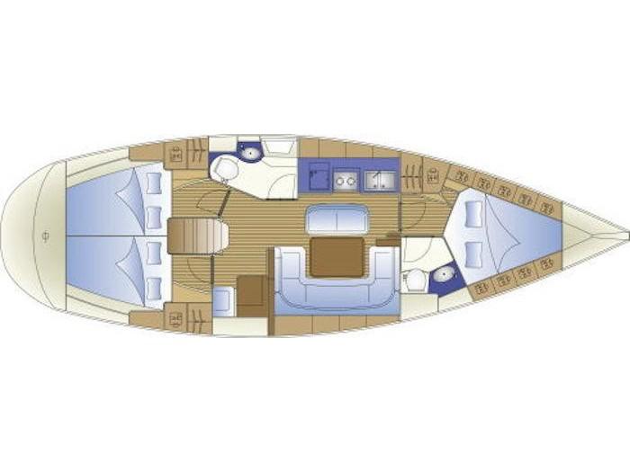 Book yachts online - sailboat - Bavaria 41 - Merope - rent