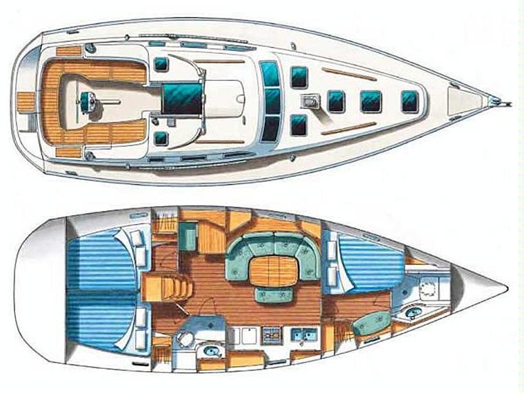 Book yachts online - sailboat - Oceanis 393 Clipper - Crete - rent