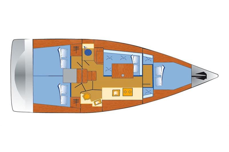Book yachts online - False - Oceanis 38 (3Cab) - Olli - rent