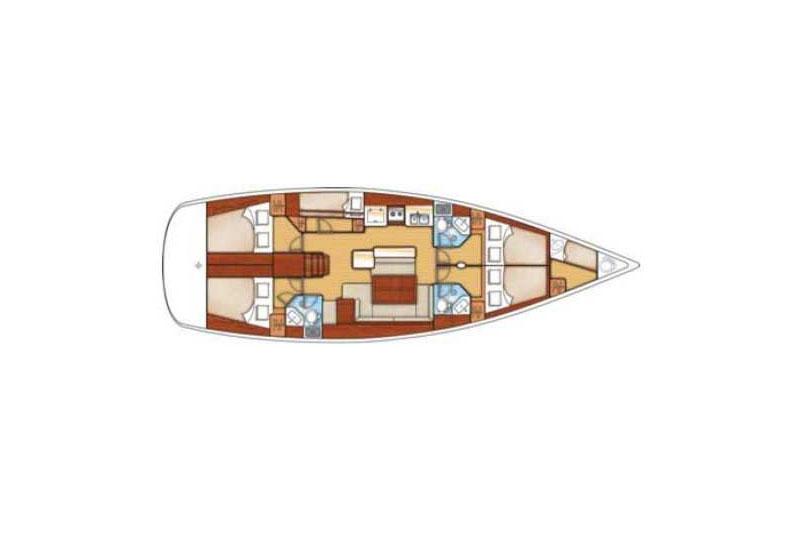 Book yachts online - False - Oceanis 50 Family (5Cab) - Zeus - rent