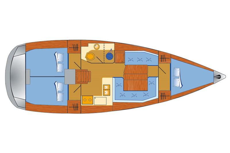 Book yachts online - False - Sun Odyssey 389 (3Cab) - Sissi - rent