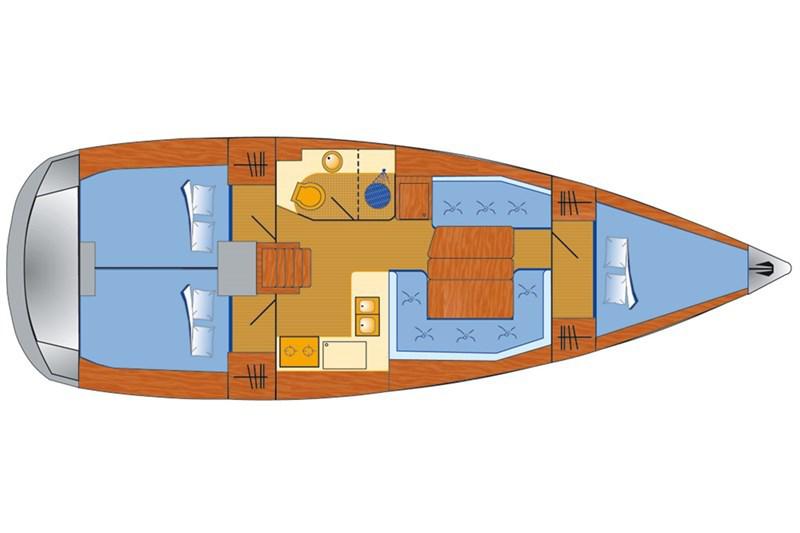 Book yachts online - False - Sun Odyssey 389 (3Cab) - Angie - rent