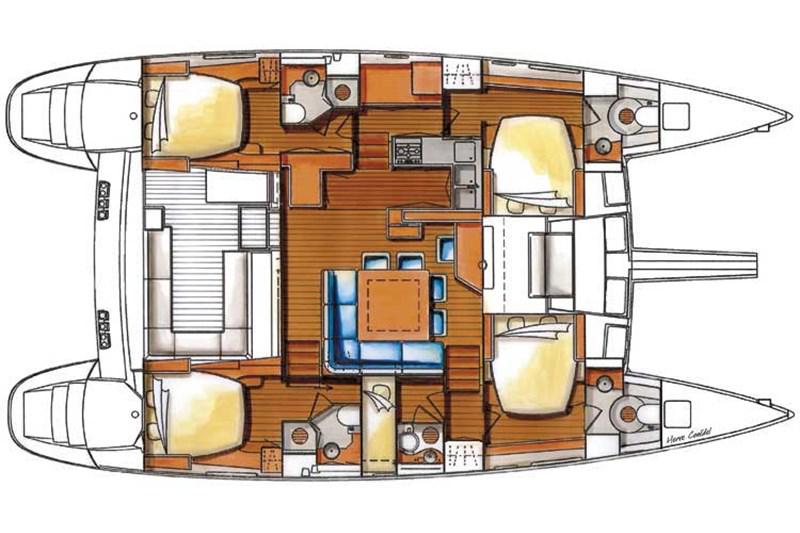 Book yachts online - False - Lagoon 500 (5Cab) - The Full House - rent