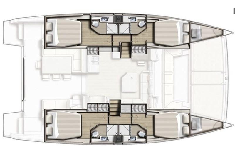 Book yachts online - False - Bali 4.3 (4+2Cab) - moonlight - rent